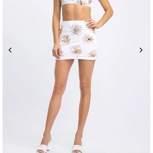 OCEANUS CALLIE SKIRT IN WHITE